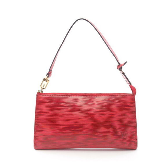 Louis Vuitton Pochette Accessoires Handbag Leather Epi Red - Picture 1 of 7